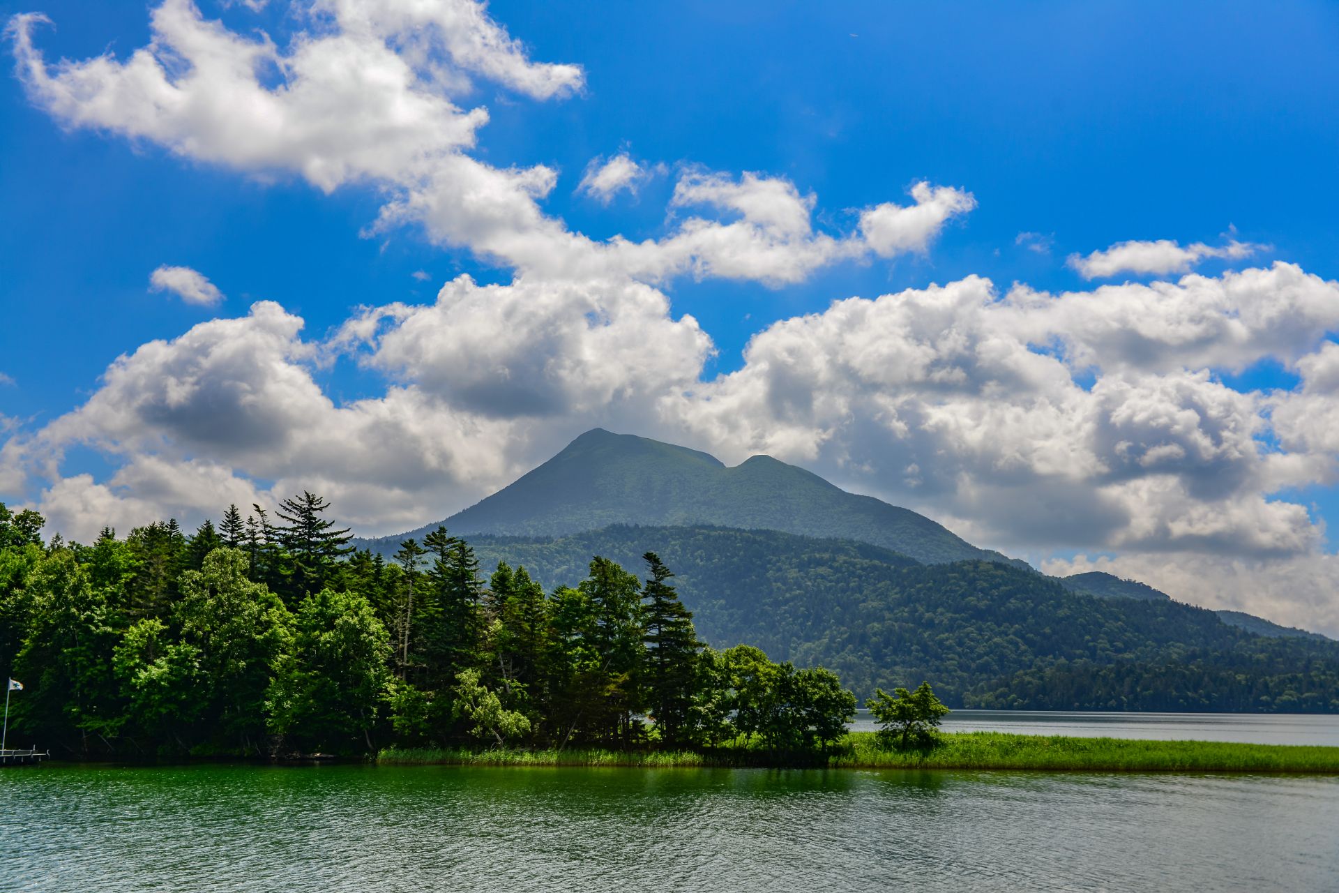 Lake Akan And Mt Oakan, Hokkaido