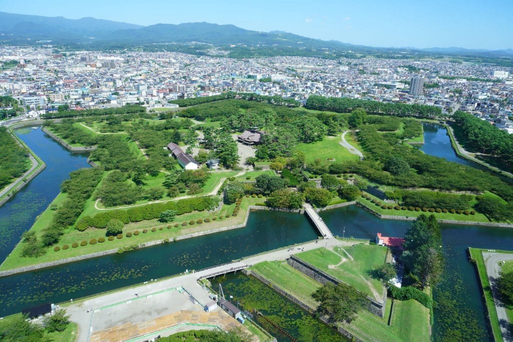 Goryokaku Park Seen From The Observatory Of Goryokaku Tower, Hakodate